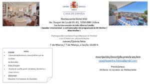 Almuerzo del 7 de Marzo - Casa de España - Restaurante Hotel H10