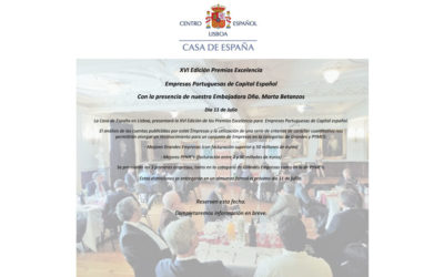 XVI Edición Premios Excelencia – Empresas Portuguesas de Capital Español – 11 de Julio
