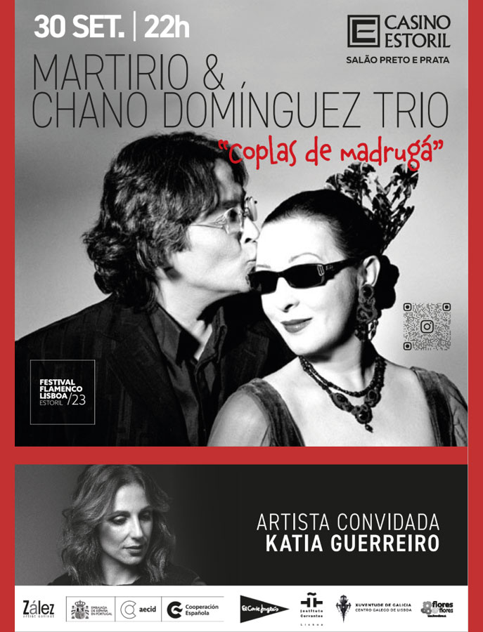 Martirio e Chano Rodríguez Trio ao vivo no Casino do Estoril