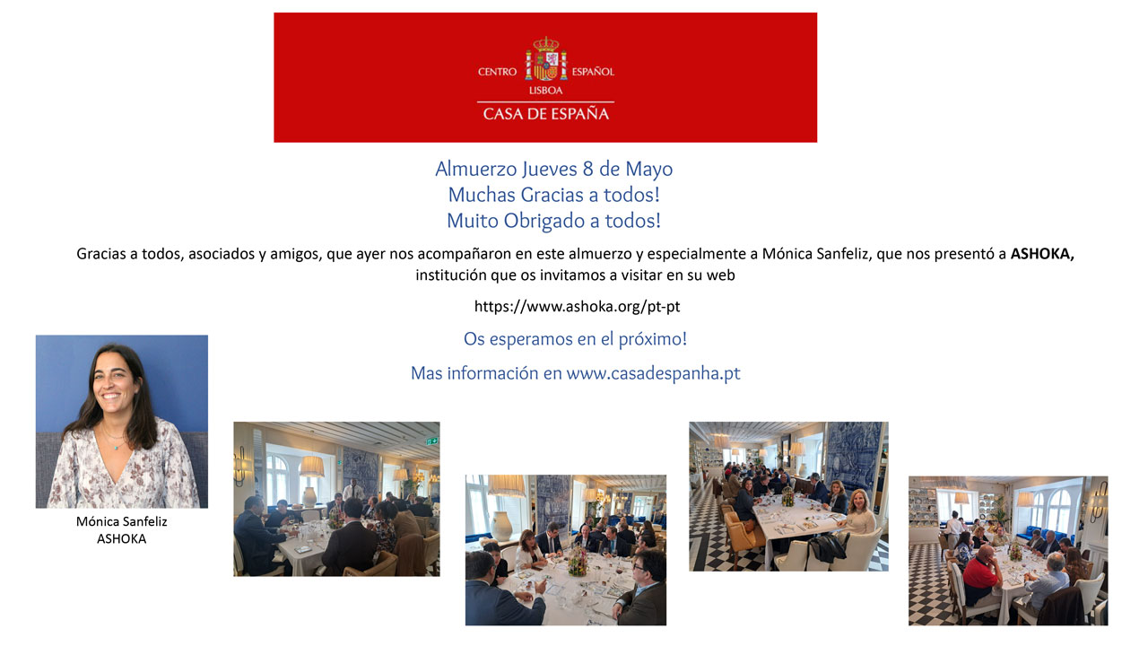 Almuerzo Jueves 8 de Mayo - Almoço Quinta-feira dia 8 de Maio