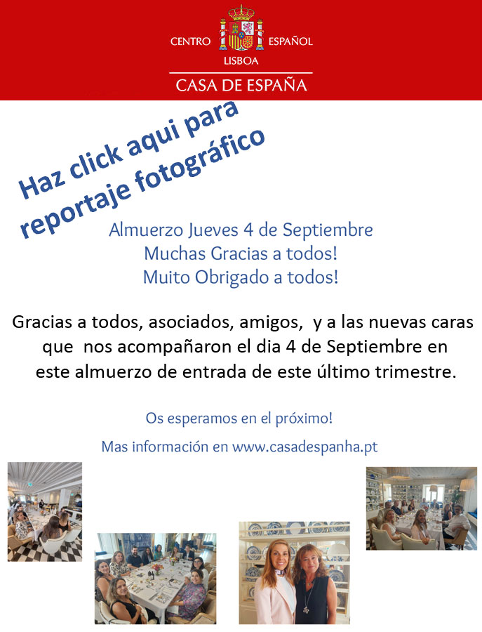 Almuerzo Jueves 4 de Septiembre