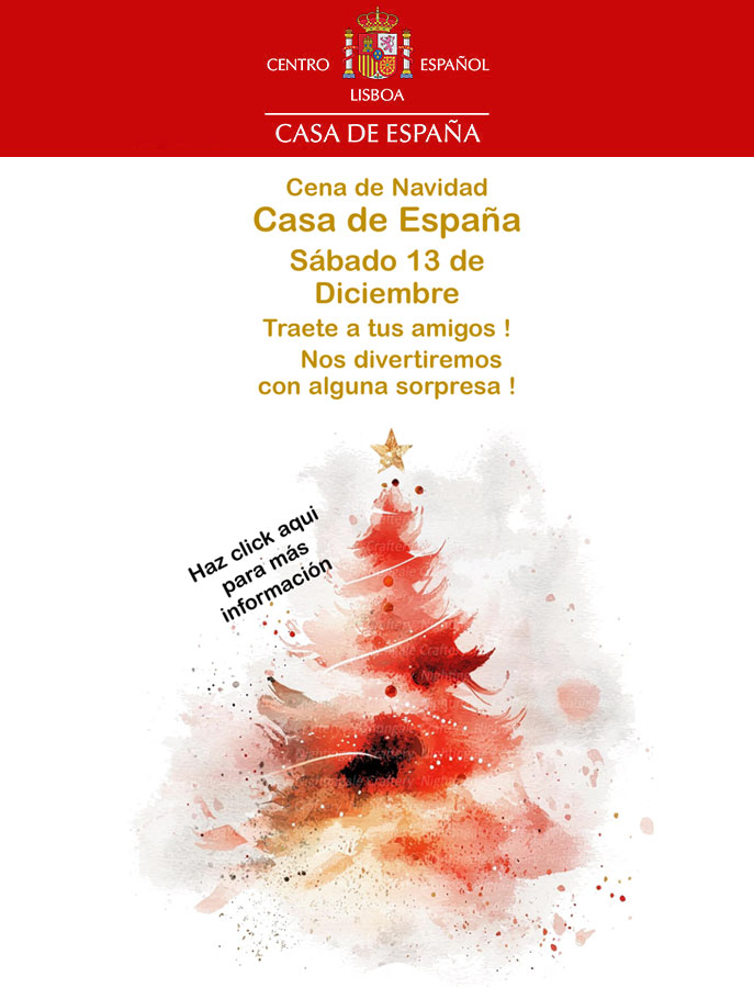 Este año queremos volver a reunirnos en la tradicional Cena de Navidad de la Casa de España