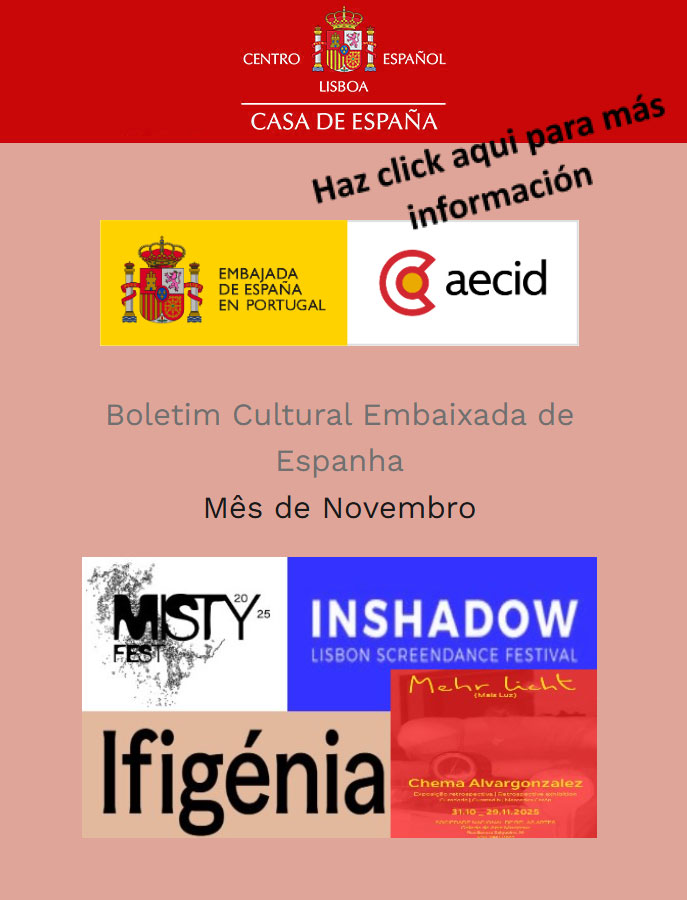 Boletim Cultural Embaixada de Espanha - Mês de Novembro