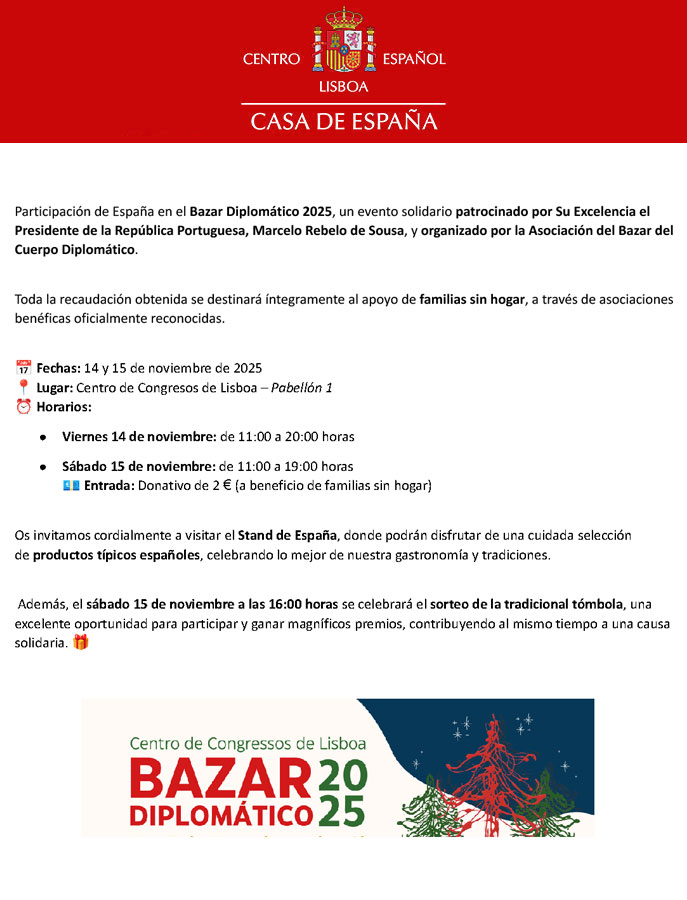 Participación de España en el Bazar Diplomático 2025