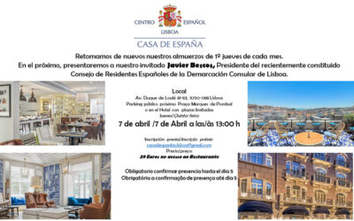 Almuerzo del 7 Abril. – Casa de España – Restaurante Hotel H10